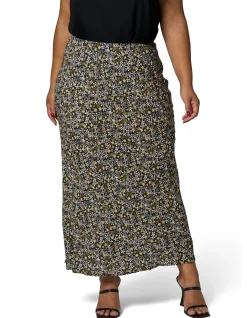 SOMETHING 4 OLIVIA - EMILY PRINTED MIDI SKIRT