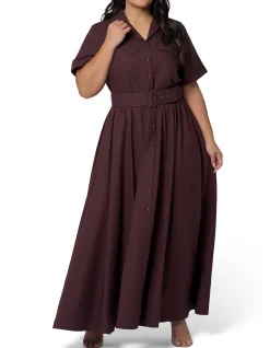 SOMETHING 4 OLIVIA-GABRIELLE LINEN MAXI DRESS