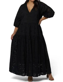 SOMETHING 4 OLIVIA KATRINA BRODERIE MAXI DRESS