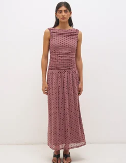 SONATA SPOT GATHERED DRESS