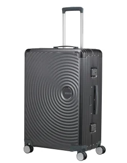 Soundbox Aluminium 77cm Extra Large Suitcase Brushed Anthracite
