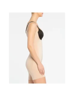 SPANXsculpt OnCore Open-Bust Mid-Thigh Bodysuit