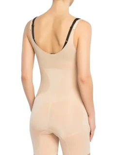SPANXsculpt OnCore Open-Bust Mid-Thigh Bodysuit