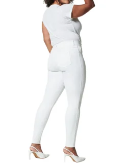 SPANXshape EveryWear High Rise White Ankle Skinny Jeans
