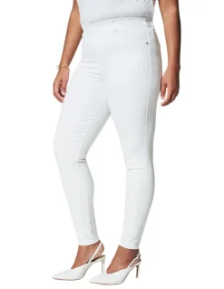 SPANXshape EveryWear High Rise White Ankle Skinny Jeans