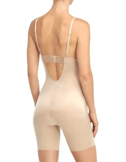 SPANXshape Suit Your Fancy Plunge Mid-Thigh Bodysuit