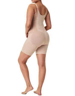 SPANXsupersculpt TotalContour Open-Bust Mid-Thigh Bodysuit