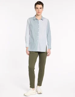 SPLICED STRIPE SHIRT