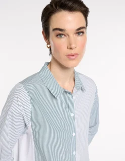 SPLICED STRIPE SHIRT