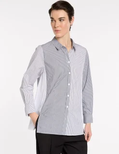 SPLICED STRIPE SHIRT