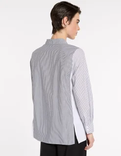 SPLICED STRIPE SHIRT