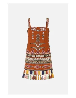 SQUARE NECK SHIFT DRESS