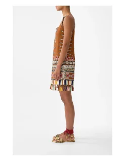 SQUARE NECK SHIFT DRESS