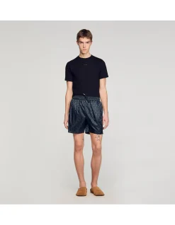 Squarecross Jacquard Mdc Swim Shorts