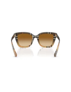 Square PALE GOLD CLEAR GRADIENT BROWN Sunglasses