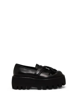 S.Rubber Tassel Platform Loafers