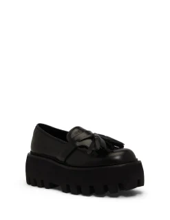 S.Rubber Tassel Platform Loafers