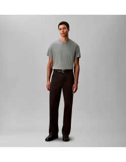 SS SUPIMA CHEST EMB CREWNECK TEE