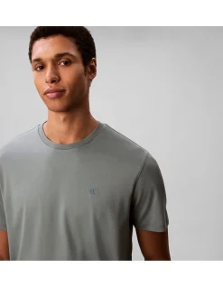 SS SUPIMA CHEST EMB CREWNECK TEE