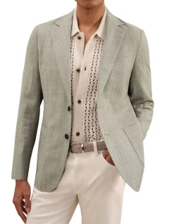 STACK SB 2B NOTCH TEXTURED BLAZER