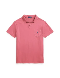 Standard Fit Cotton-Linen Polo Shirt