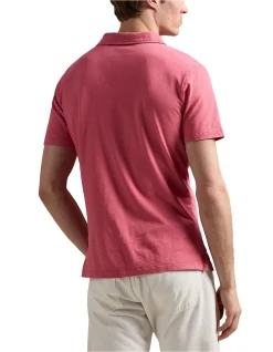 Standard Fit Cotton-Linen Polo Shirt