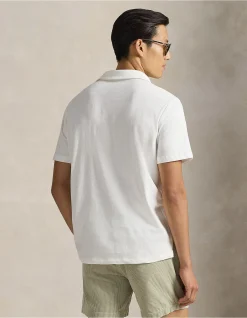Standard Fit Cotton-Linen Polo Shirt