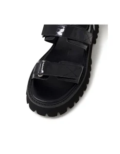 Start Patent Strap Platform Sandals