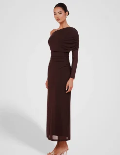 STELLA OFF SHOULDER MAXI DRESS