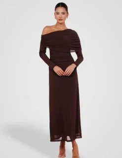 STELLA OFF SHOULDER MAXI DRESS