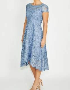 STELLAR SKY BLUE A-LINE DRESS