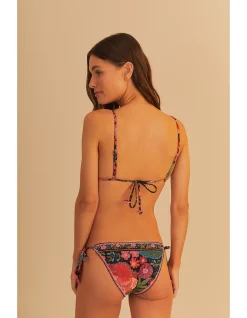 Stitched Garden Triangle Bikini Bottom
