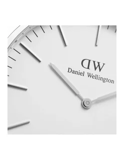 St Mawes 40mm Silver White Dial Watch