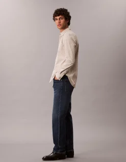 Stndrd Strght Oil Slick Straight Leg Jeans