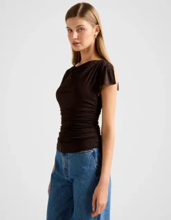 STORMI SPLICED SHOULDER TOP