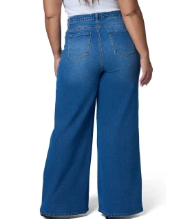 Storm Mid Wash Wide Leg Denim Jean