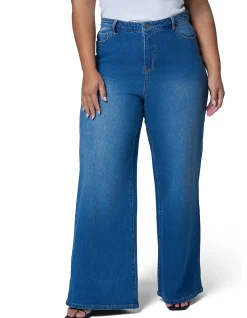Storm Mid Wash Wide Leg Denim Jean