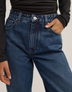 Stovepipe High Rise Straight Leg Jeans
