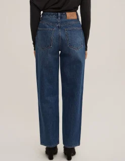 Stovepipe High Rise Straight Leg Jeans