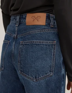 Stovepipe High Rise Straight Leg Jeans