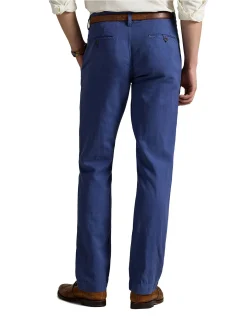 Straight Fit Linen-Cotton Pant