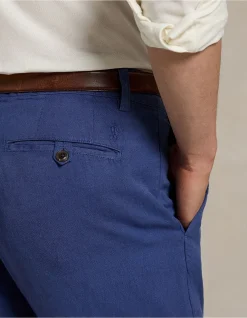 Straight Fit Linen-Cotton Pant