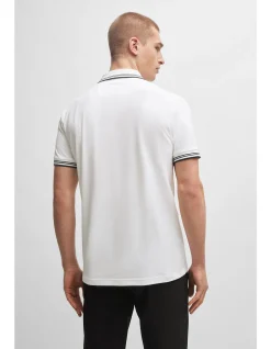 Stretch-cotton slim-fit polo shirt with logo
