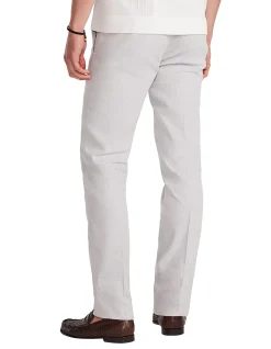 STRETCH LINEN COTTON PANTS