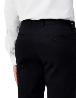 Stretch Mercerised Cotton Pant Navy