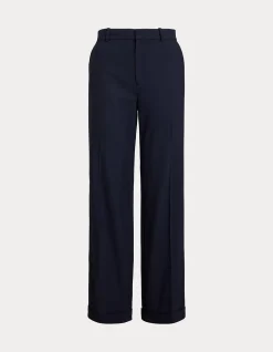 STRETCH-WOOL RELAXED STRAIGHT PANT