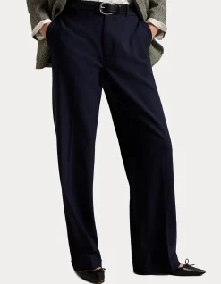 STRETCH-WOOL RELAXED STRAIGHT PANT