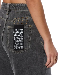 Strider High Rise Wide Leg Denim Jeans