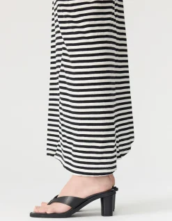 Stripe Asymmetric Tank Dress
