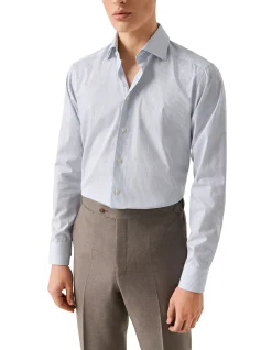 STRIPE SLIM FIT FINE TWILL SHIRT